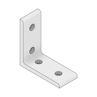 MODULAR SOLUTIONS ANGLE BRACKET 60MM TALL X 30MM WIDE WITH STAINLESS STEEL HARDWARE